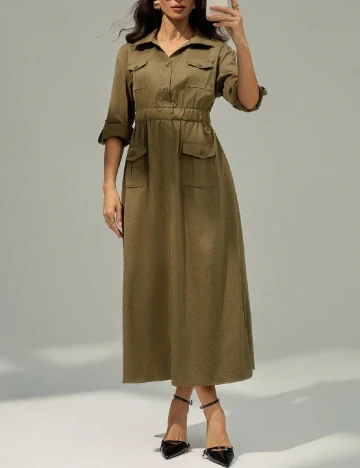 Rochie lunga SHEIN, verde