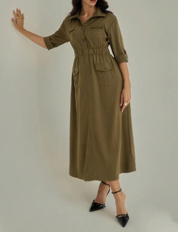 Rochie lunga SHEIN, verde