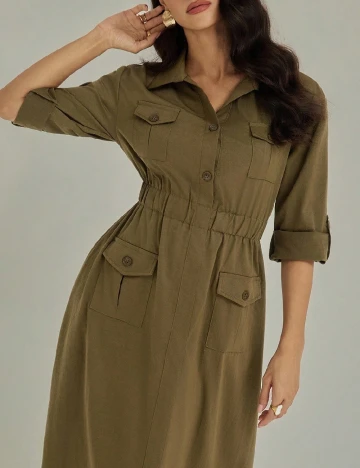 Rochie lunga SHEIN, verde