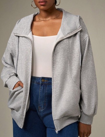 Hanorac SHEIN CURVE, gri