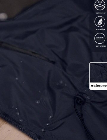 Geaca de ploaie SHEIN CURVE, bleumarin