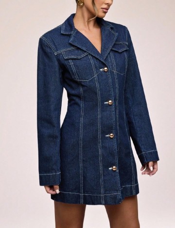 Rochie scurta SHEIN, albastru