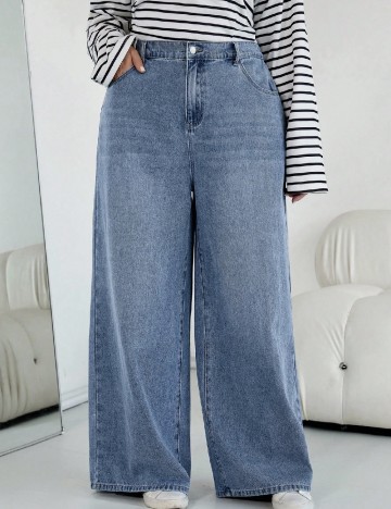 Blugi SHEIN CURVE, albastru