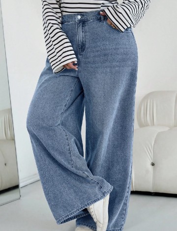 Blugi SHEIN CURVE, albastru