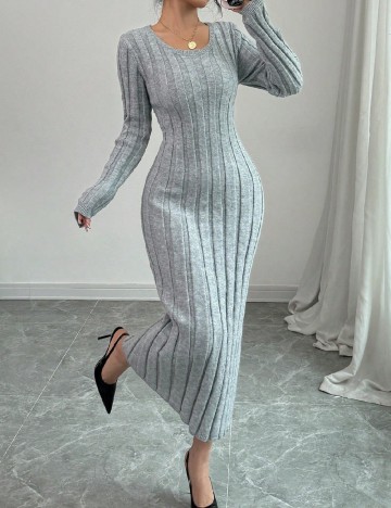 Rochie medie SHEIN, gri