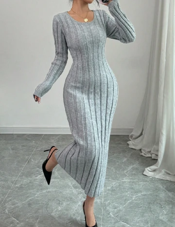 Rochie medie SHEIN, gri