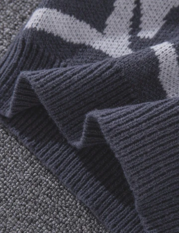 Pulover Shein Kids, gri petrol