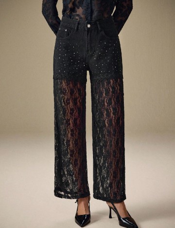 
						Pantaloni SHEIN, negru