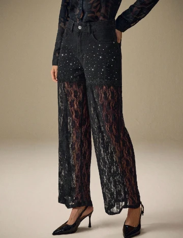 Pantaloni SHEIN, negru