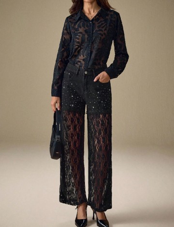 Pantaloni SHEIN, negru