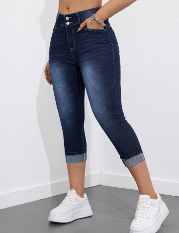 Blugi SHEIN CURVE, albastru