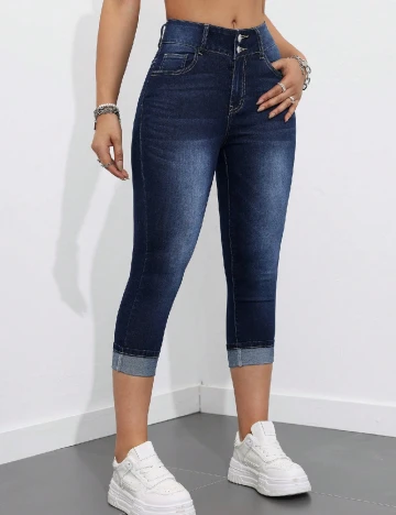 Blugi SHEIN CURVE, albastru