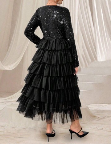 Rochie medie SHEIN CURVE, negru