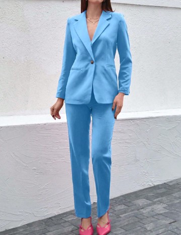 
						Costum SHEIN, albastru