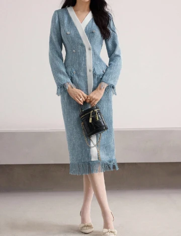 Rochie medie SHEIN, albastru