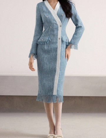 Rochie medie SHEIN, albastru