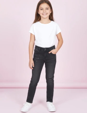 Blugi Zara, gri inchis