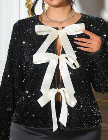 Bluza SHEIN CURVE, negru