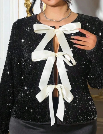 Bluza SHEIN CURVE, negru