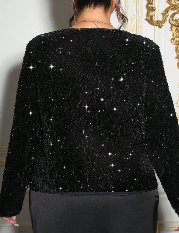 Bluza SHEIN CURVE, negru