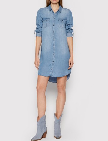 Rochie Vero Moda, albastru denim, M