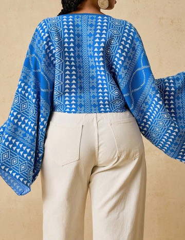 Bluza SHEIN CURVE, albastru