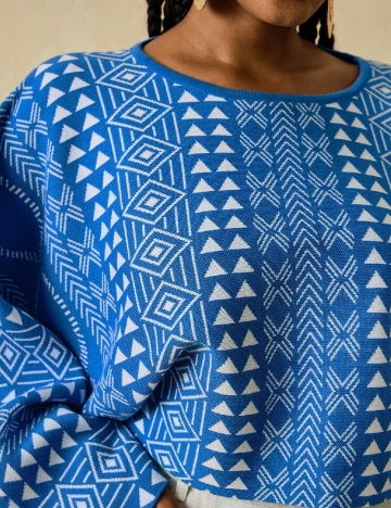 Bluza SHEIN CURVE, albastru