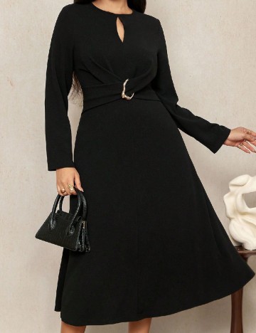 Rochie medie SHEIN CURVE, negru