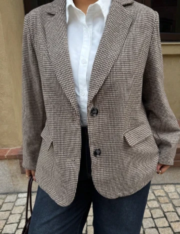 Sacou SHEIN CURVE, maro