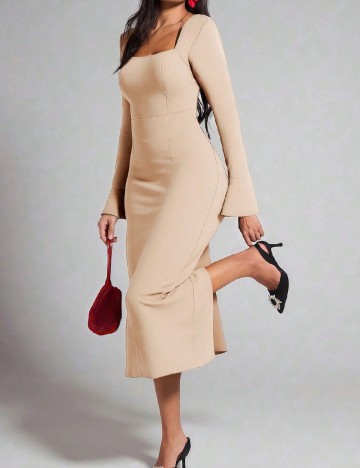 Rochie medie SHEIN, maro