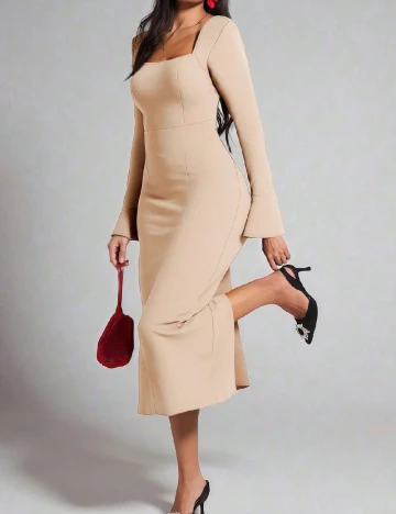 Rochie medie SHEIN, maro