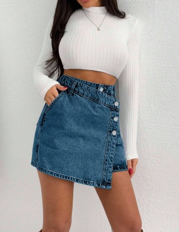 Fusta SHEIN, albastru