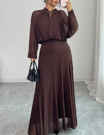 Rochie lunga SHEIN, maro