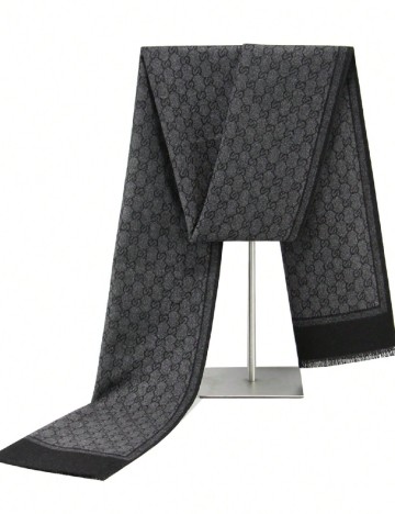 
						Fular SHEIN, gri/negru
