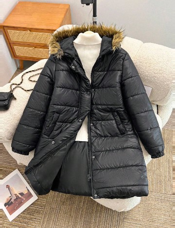 Geaca Shein Kids, negru