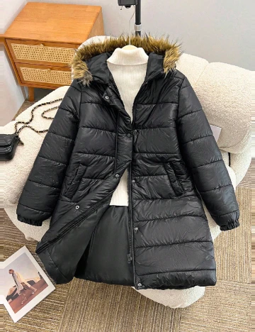 Geaca Shein Kids, negru