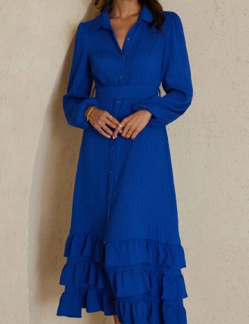 
						Rochie lunga Aveloria, albastru