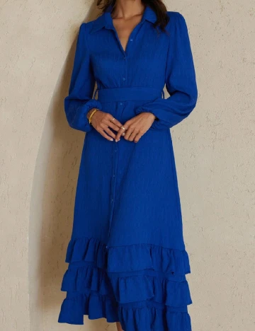 Rochie lunga Aveloria, albastru