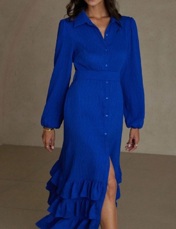 Rochie lunga Aveloria, albastru