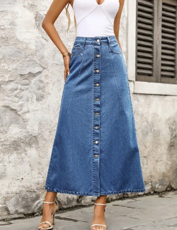 Fusta SHEIN, albastru