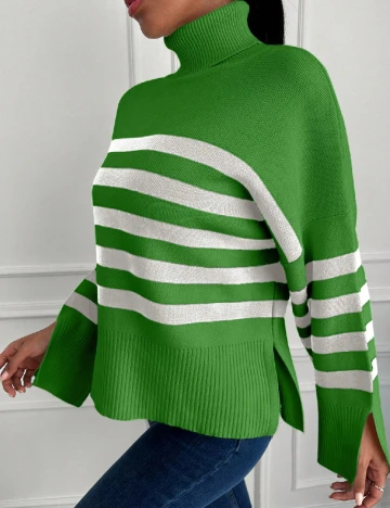 Pulover Oversize SHEIN, verde