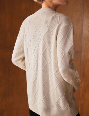 Cardigan Zeylah, ecru