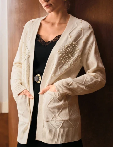 Cardigan Zeylah, ecru