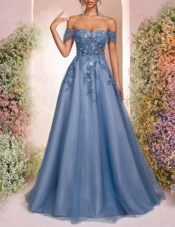 
						Rochie lunga SHEIN, albastru