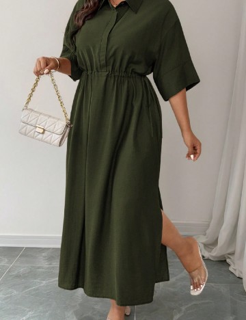 Rochie lunga SHEIN CURVE, verde