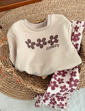 Compleu Shein Kids, crem