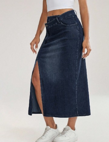 
						Fusta SHEIN, bleumarin