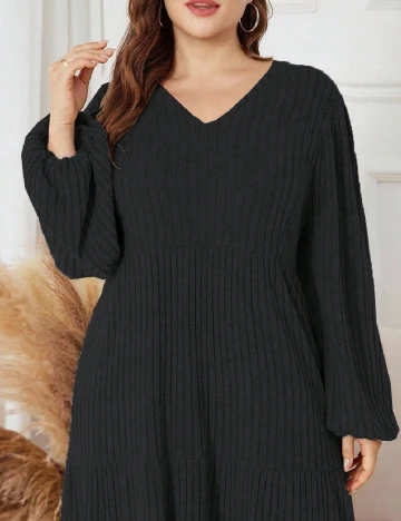 Rochie lunga SHEIN CURVE, negru