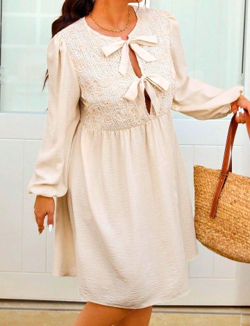 
						Rochie scurta SHEIN CURVE, crem