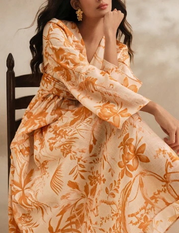 Rochie medie Anewsta, galben